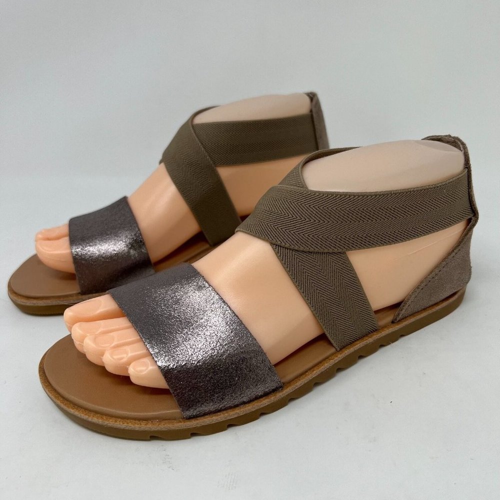 Sorel Ella II Sandals Size 6.5 Womens Strappy Flats NL4053-240 Bronze